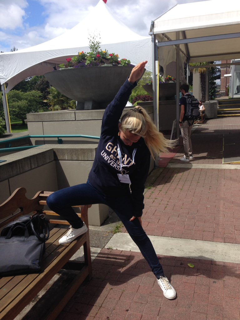 Having a stretch break at #ISBNPA2017 #healthybreaks