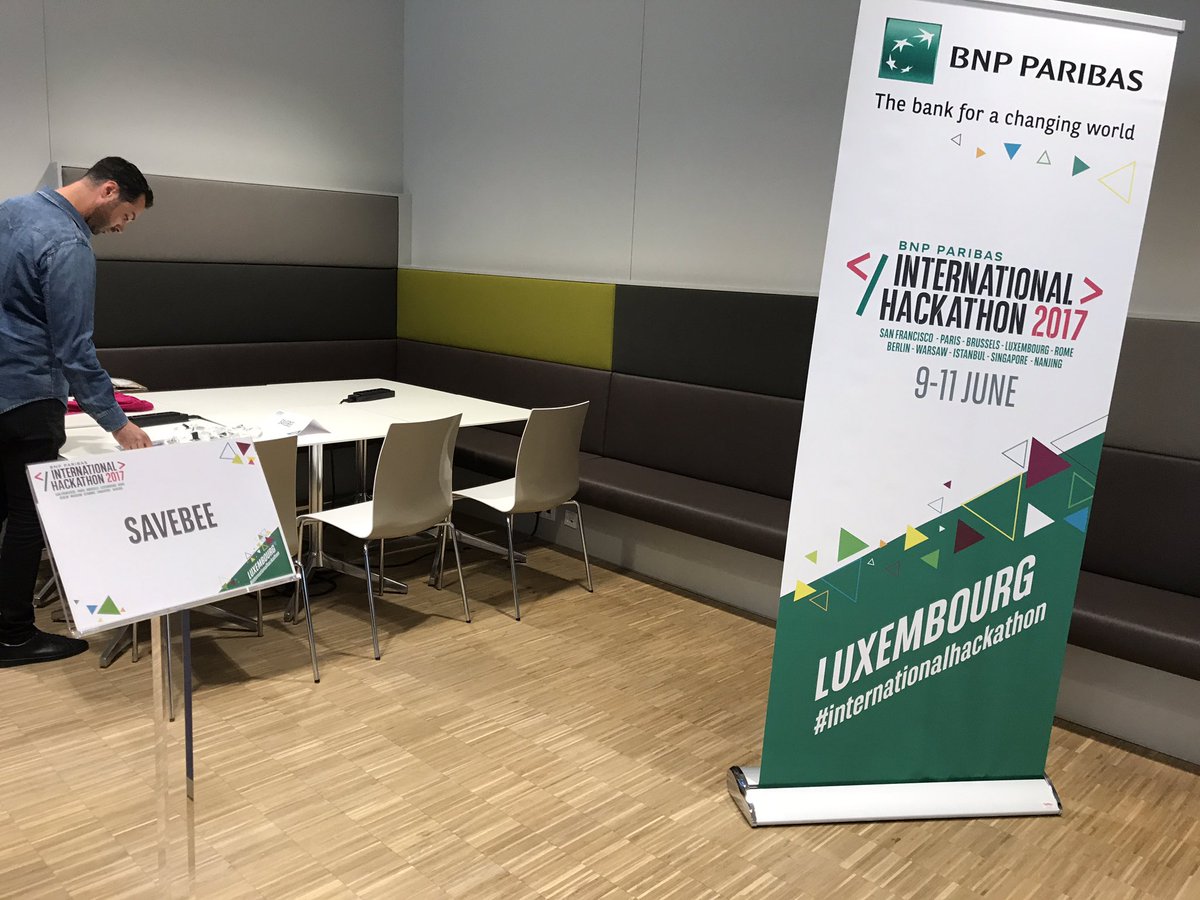SaveBee_lux's tweet image. Where the magic will happen this weekend #Internationalhackathon #luxembourg #savebee @BGLBNPParibas