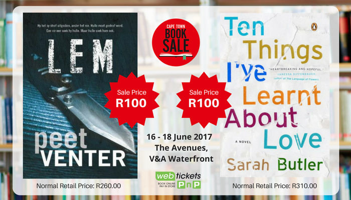 CTBookSale's tweet photo. What can you expect to find at the Cape Town Book Sale? Here are just two books discounted by more than 50% thanks to Wilstan Books. #Sale https://t.co/8LNAtN6muz