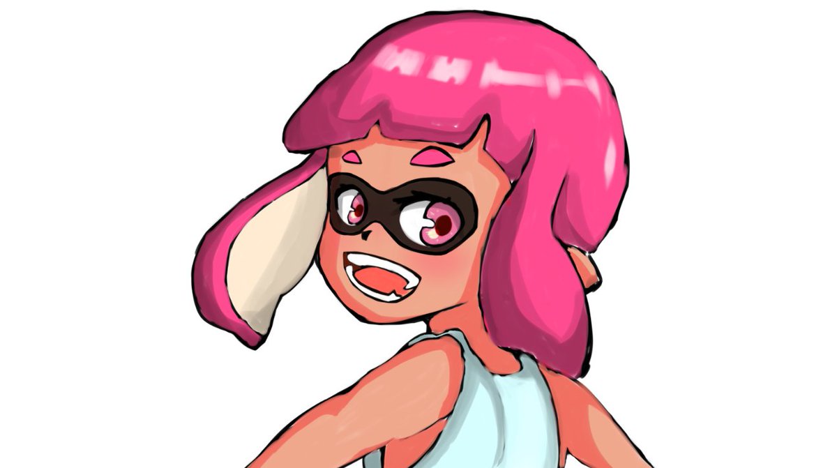 O Xrhsths シュマザラシ Sto Twitter Dod43866193 アイコン描いてみました まだ途中ですが こんな感じはどうでしょう ちょっとセクシーになっていましたがw スプラトゥーン イラスト アイコン Illustration イカ イカガール