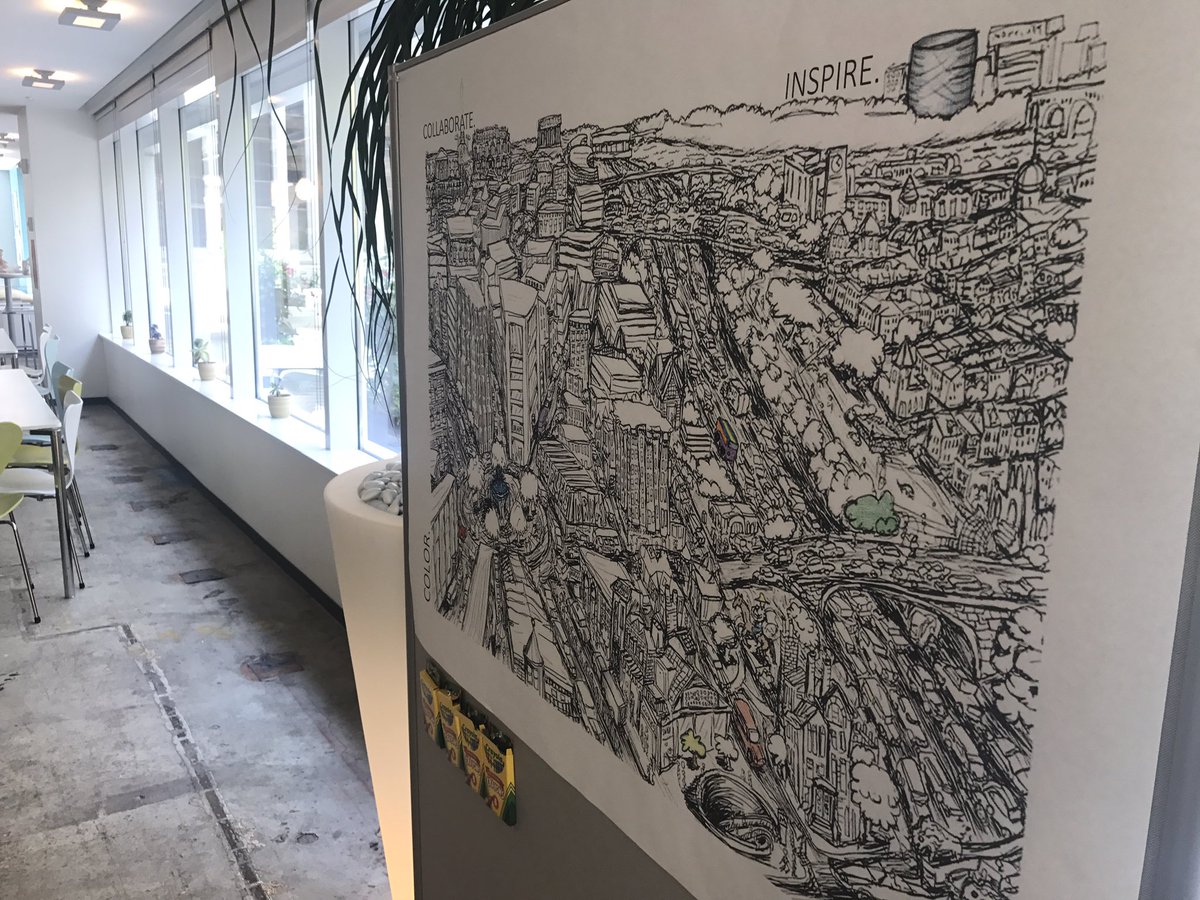 CallisonRTKL's tweet photo. CRTKL's #DC #office is getting ready for the #weekend by channeling our inner #children and coloring DC's first #colorwall! #collaboration https://t.co/UTQ8TfywkQ