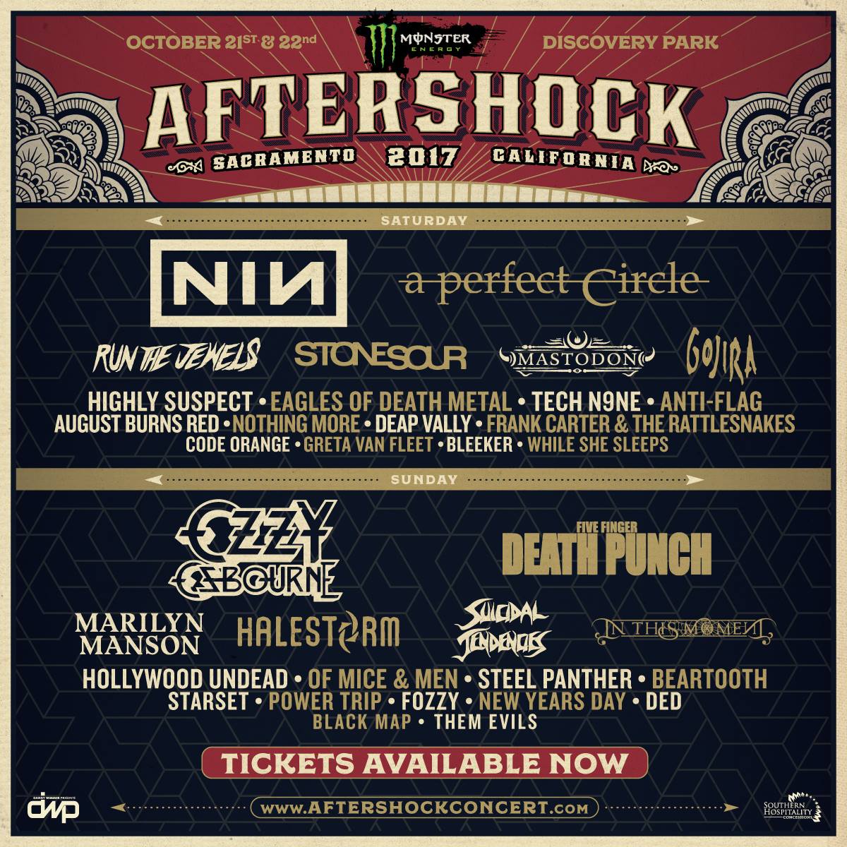 centurymedia's tweet photo. You get your tix to see @FOZZYROCK @NYDrock @AFTERSHOCKSAC yet? Tix are ON SALE here: https://t.co/rcywdOzFjx #AftershockSAC #FOZZY #NYD https://t.co/dL3do0NIf0