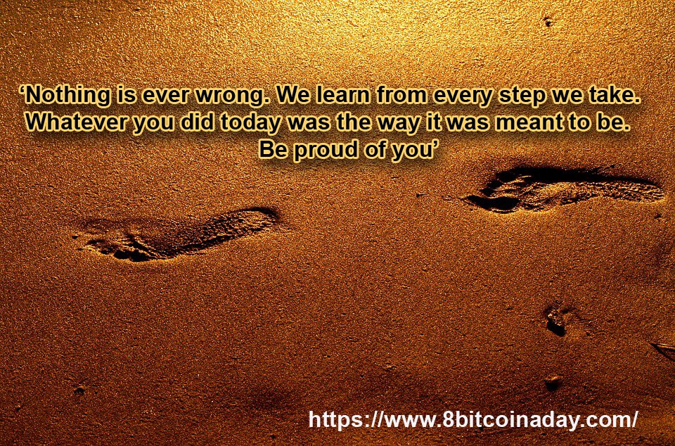 Hello2Helo's tweet photo. Nothing is ever wrong. We learn from every step we take. Whatever you did today was the way it was meant to be. Be proud of you https://t.co/p75DlGOrDQ