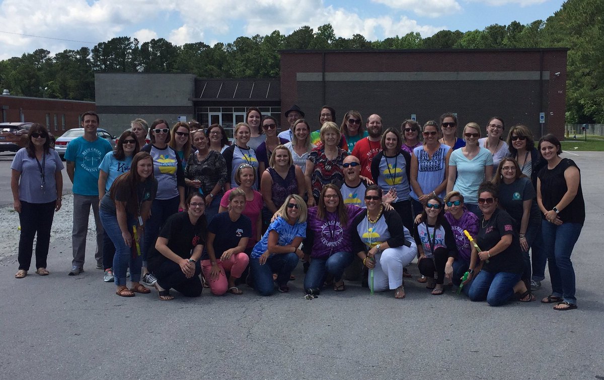 Our tradition at BCES...staff selfie on the last day of school. #loveourteam <a href="/OnslowSchools/">Onslow County Schools</a> #summer #BCExcellence