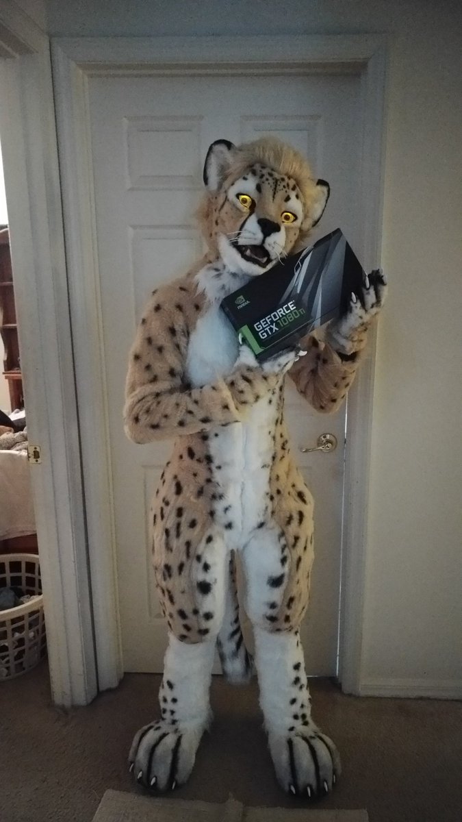 Ransu90's tweet photo. @NVIDIAGeForce I love my 1080 Ti. ๐ธ #FursuitFriday #UltimateGeForce https://t.co/ghu9gODKyd