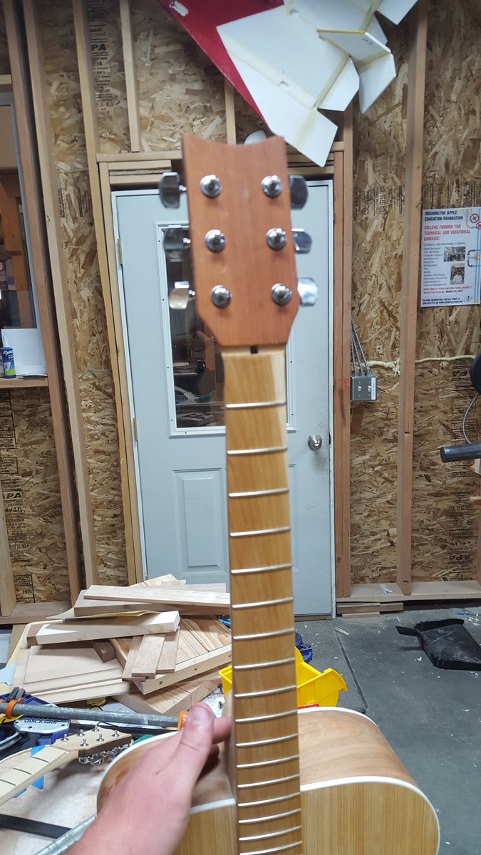Maestro_Wilson's tweet photo. Sad news. One of my students is moving tomorrow :(   rush job to fish but still a beautiful instrument. Thanks to Meggie Arlt and Ramon! https://t.co/5EGwQT9PRE