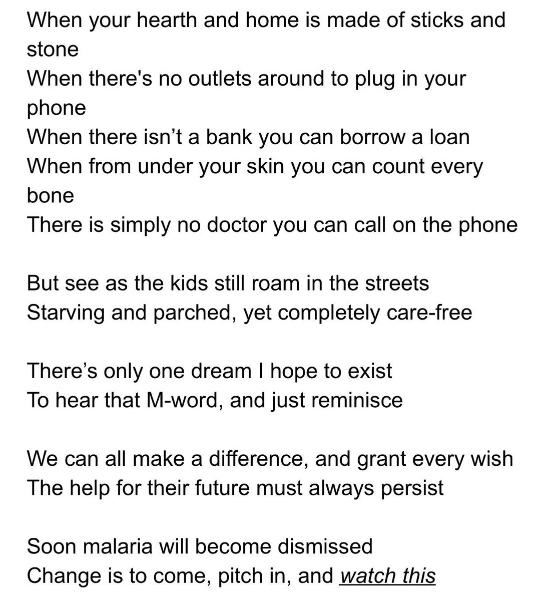 I shared one of my original poems in school today for the first time so I thought I'd share it here (minus the visuals that went with it) 🙃