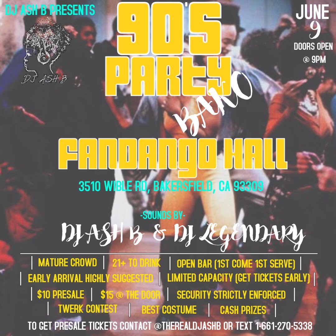 MaryAtMars's tweet image. BAKERSFIELD! Get here, TONIGHT!!! Doors open at 9, don't miss out on the party of the summer! @therealDJAshB always gets it lit!