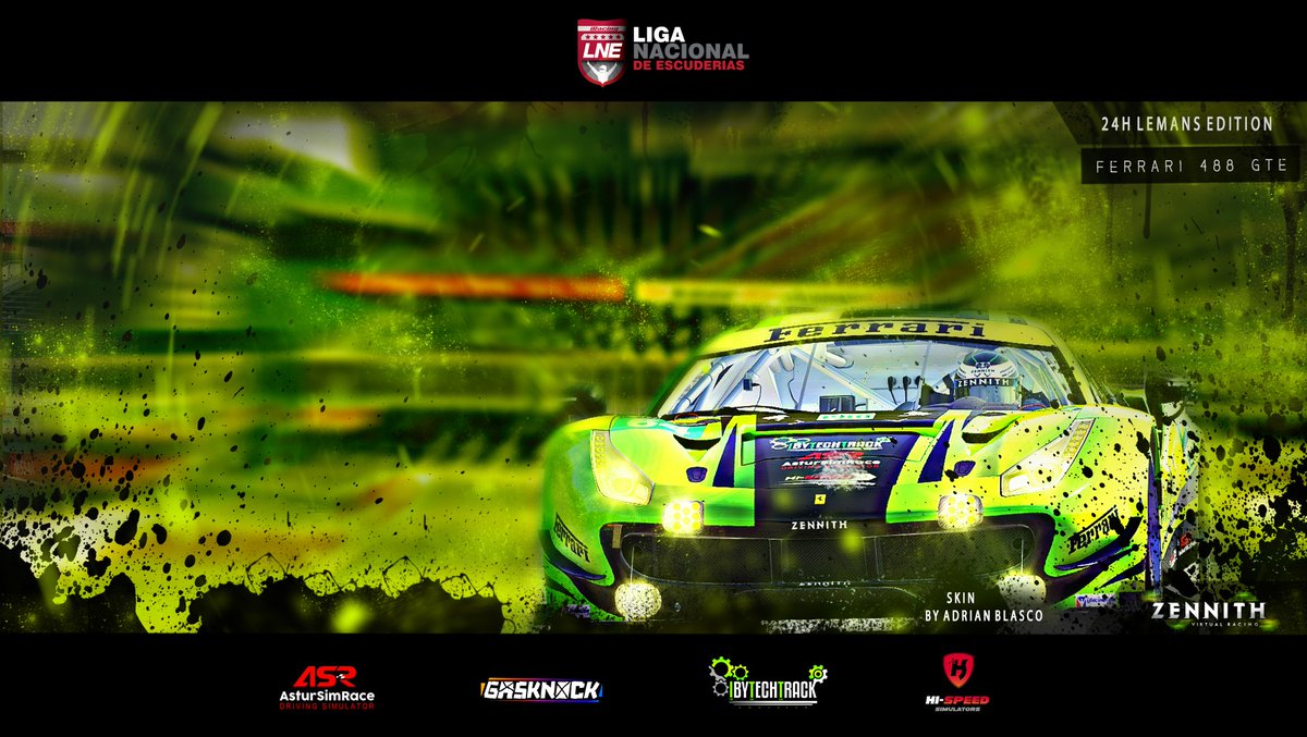 ZennithEsports's tweet photo. 488. Skin que luciremos mañana en las 24H Lemans, edición especial para la ocasión cortesía de @AdrianBlasco3

Suerte a todos!

#Khryptonite https://t.co/0E5IJNSnGL