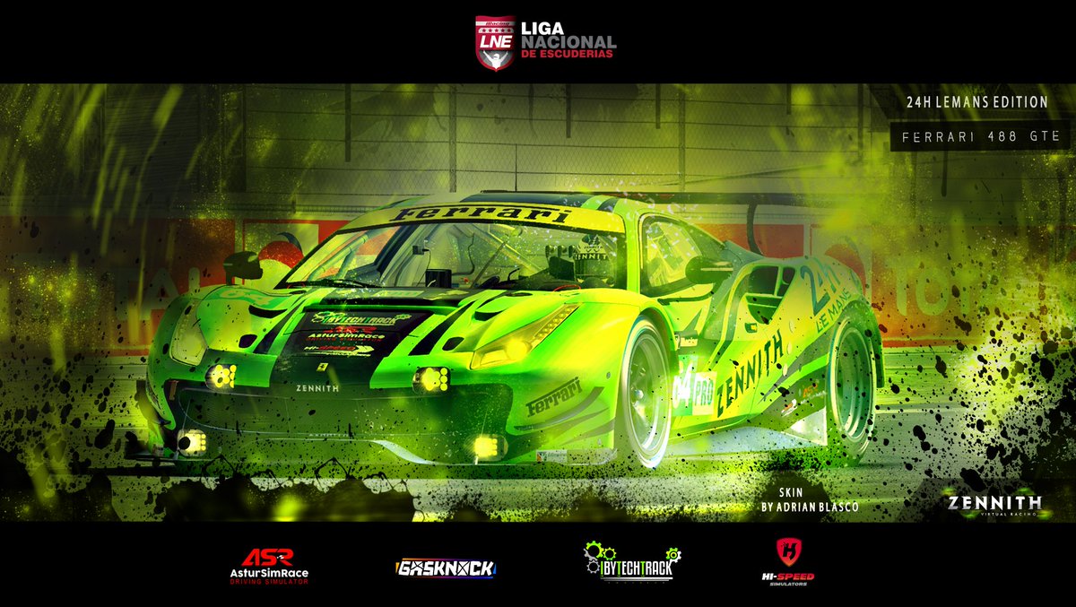 ZennithEsports's tweet photo. 488. Skin que luciremos mañana en las 24H Lemans, edición especial para la ocasión cortesía de @AdrianBlasco3

Suerte a todos!

#Khryptonite https://t.co/0E5IJNSnGL