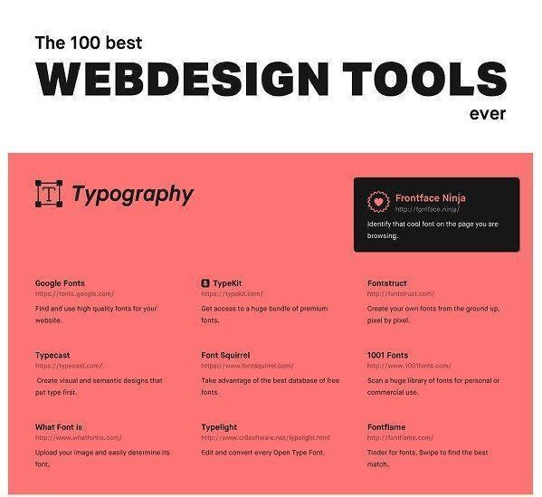 designershumor's tweet photo. Infographic: The 100 Best Web Design Tools Ever https://t.co/BnTv4v87DA https://t.co/soov0d5HXP
