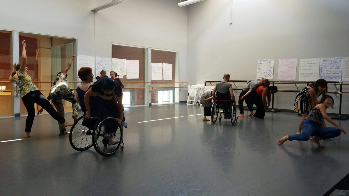 BisemiInc's tweet photo. Wonderful workshop from Oakland's own @AXISDanceCo company at Dance USA #DanceUSA #Bisemi https://t.co/3PyAlozsmM