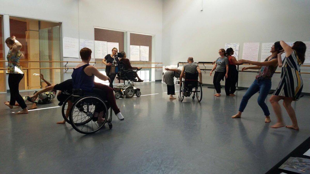BisemiInc's tweet photo. Wonderful workshop from Oakland's own @AXISDanceCo company at Dance USA #DanceUSA #Bisemi https://t.co/3PyAlozsmM