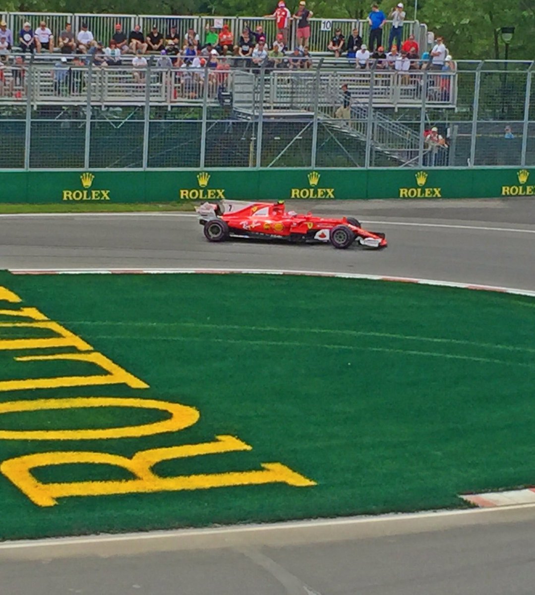 drewbie_g's tweet photo. A little Kimi action for Practice 2 from our vantage point @ the @GrandPrixF1Can ! #Ferrari #F1 #GrandPrix #CanadianGP #CanadianGP2017 ππ https://t.co/aNsoasDvhp