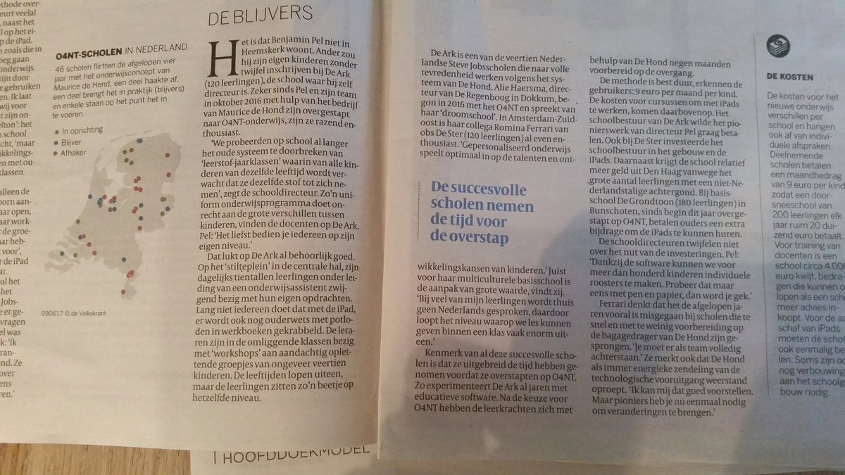 obsdester's tweet photo. Obs de Ster in de Volkskrant. Wij zijn een blijvertje!
#volkskrant #SteveJobs #O4NT #obsdester https://t.co/DDXCpJoNix