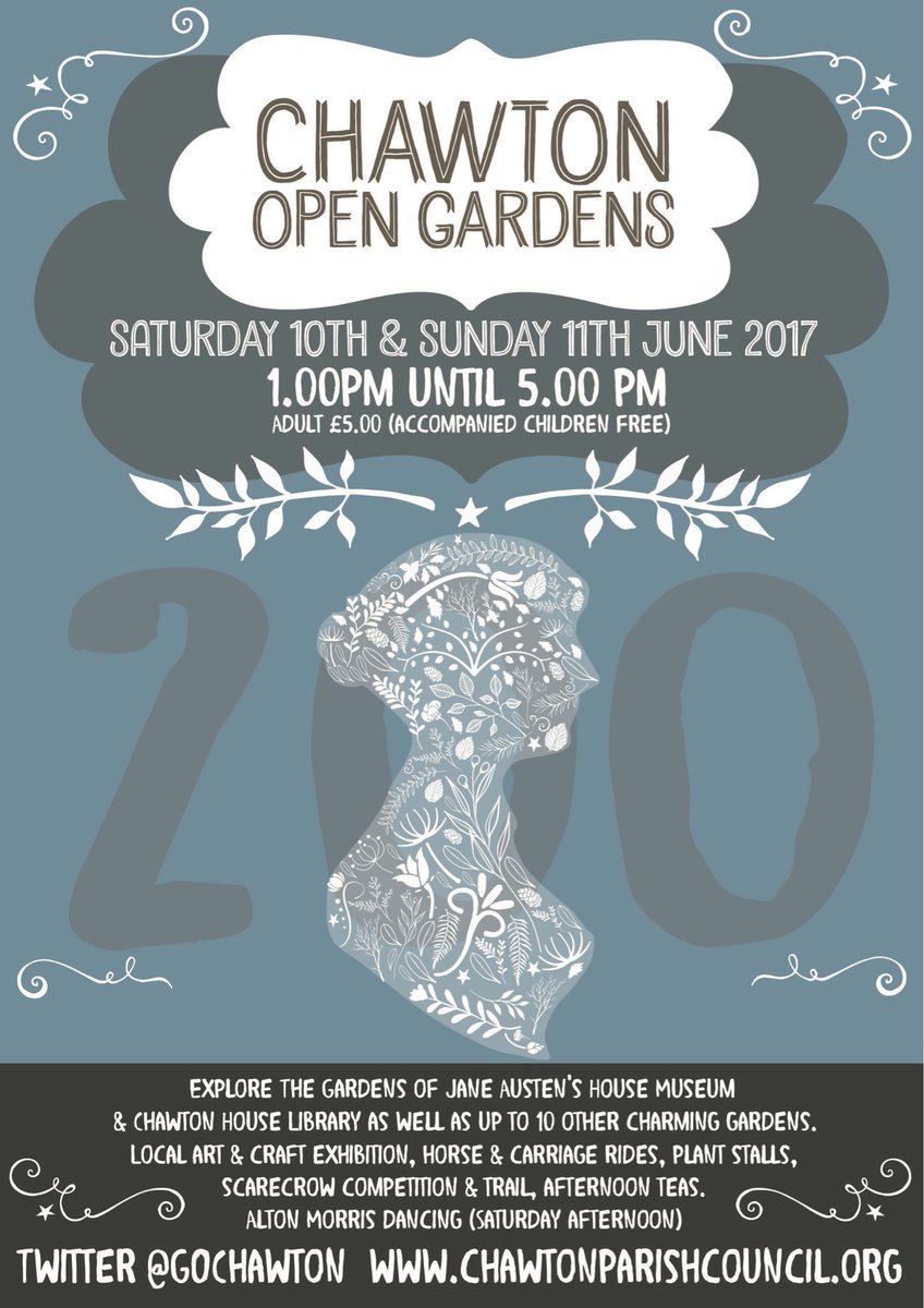 See you all tomorrow!! <a href="/JaneAustenHouse/">Jane Austen’s House</a> <a href="/ChawtonHouse/">ChawtonHouse</a> <a href="/JAusten200/">Jane Austen 200</a> <a href="/AltonMorrisUK/">Alton Morris</a>