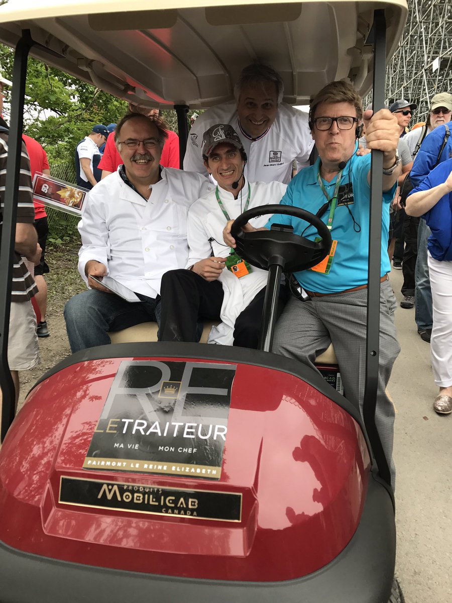 The <a href="/FairmontQueenE/">Fairmont The Queen E</a> catering team behind the wheel at the @GrandPrixF1Can
