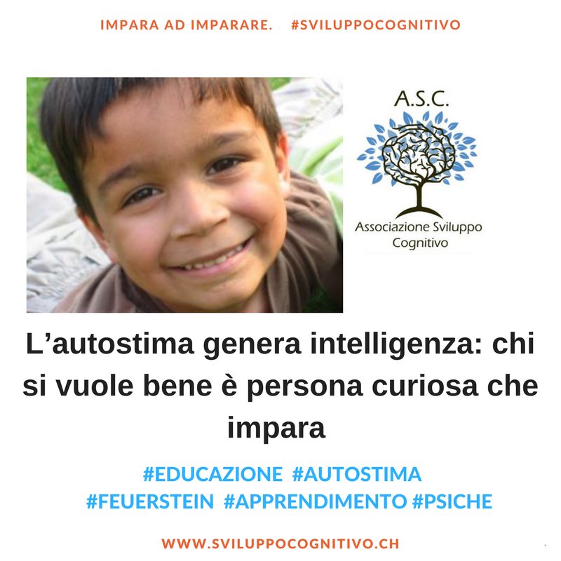 ASCsvizzera's tweet photo. I #bambini hanno bisogno di sicurezza interiore. #Adulti credibili la possono favorire. Lo sviluppo dell'#autostima aumenta l'#intelligenza. https://t.co/X9TIdxFnIA