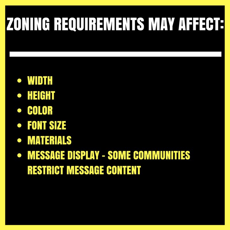 HiPlainsCanvas's tweet photo. Every community has some form of requirements governing signs on display. Zoning regulations can affect many aspects of signage such as: https://t.co/y267KinaKr