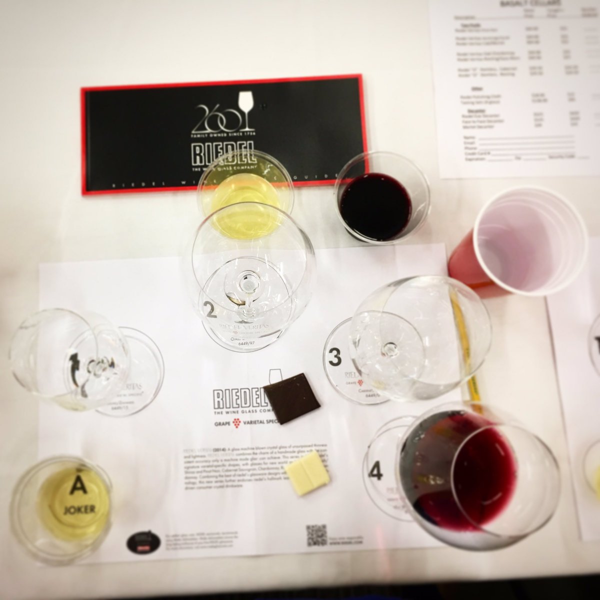 Good wine deserves a good glass <a href="/RiedelUSA/">Riedel USA</a> taught us the importance at <a href="/BasaltCellars/">Basalt Cellars</a>  #theresaglassforthat