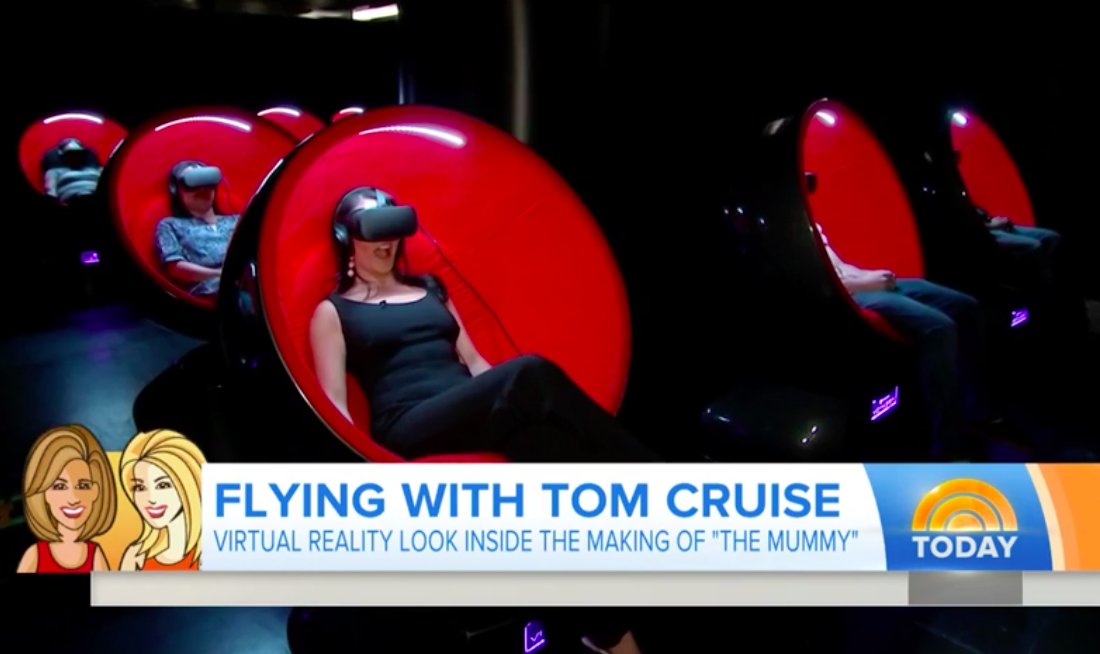 gopositron's tweet photo. Check this out - we made @TheTodayShow! https://t.co/NLixVsb2Dh #TheMummyVR #goPositron #VoyagerVR #CinematicVR #VR #NYC #RockefellerCenter https://t.co/1drpn1lBfR