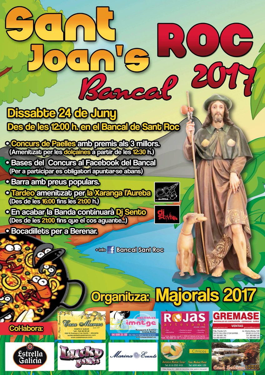 DjSento's tweet photo. El 24 de juny tornem a Sant Roc, tornem a Algar! 
Vos esperem! https://t.co/HWFdEOu1sk