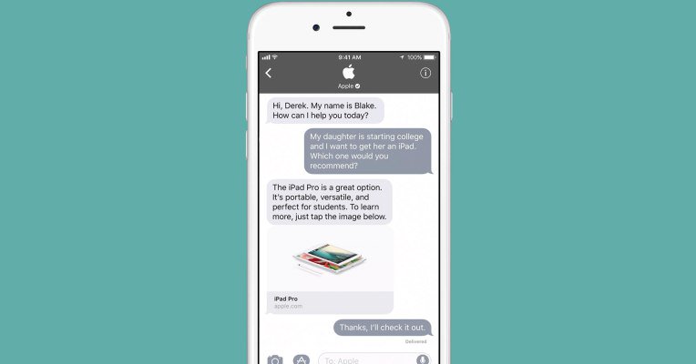 stevekrohn's tweet image. Apple unveils Business Chat, which brings customer service and shopping into iMessage techcrunch.com/2017/06/09/app…