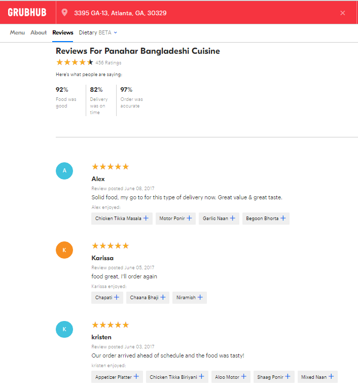 panaharatl's tweet photo. Thank you everyone who has reviewed us online on Grubhub. #5star #reviews #atlanta #delivery #fridayfeeling #atl #buckhead #bufordhwy #love https://t.co/qtioHfpBDf