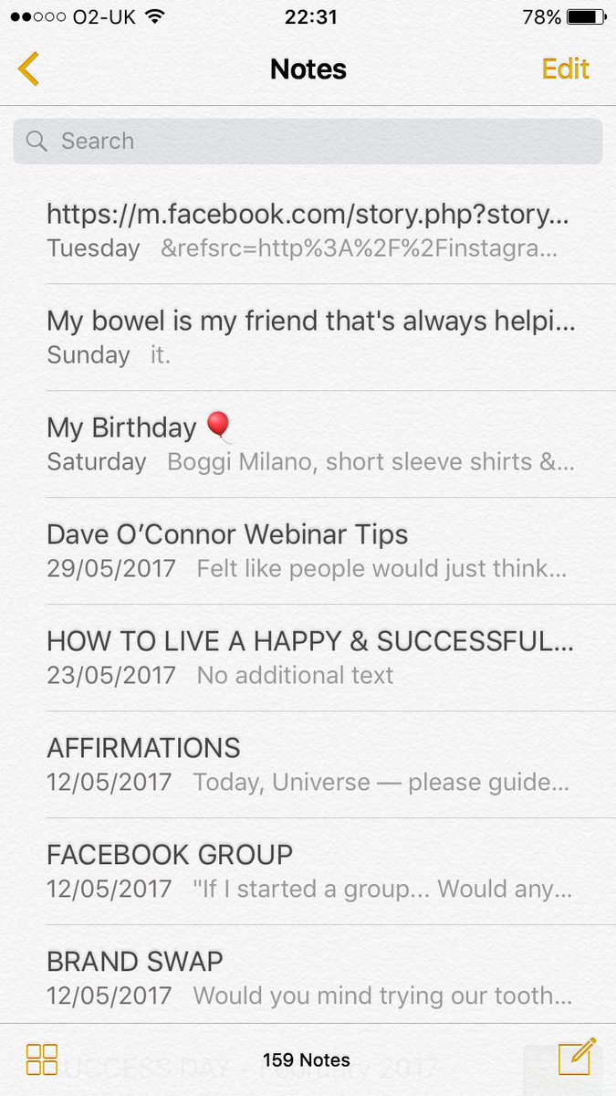 EmilioPdeB's tweet photo. @SteveBartlettSC Here's the first page of my #everydaynotes - I constantly add my thoughts to them. Glad I'm not the only one 😃✌🏽 https://t.co/1ZlpQXlFlj