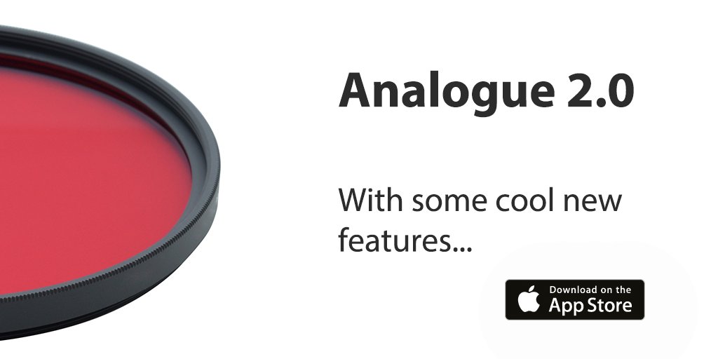 miiamapps's tweet photo. Analogue 2.0 is out. And with a new cool feature. Can you guess what it is? #darkroom #iOSApp https://t.co/QghKBZMN5Z