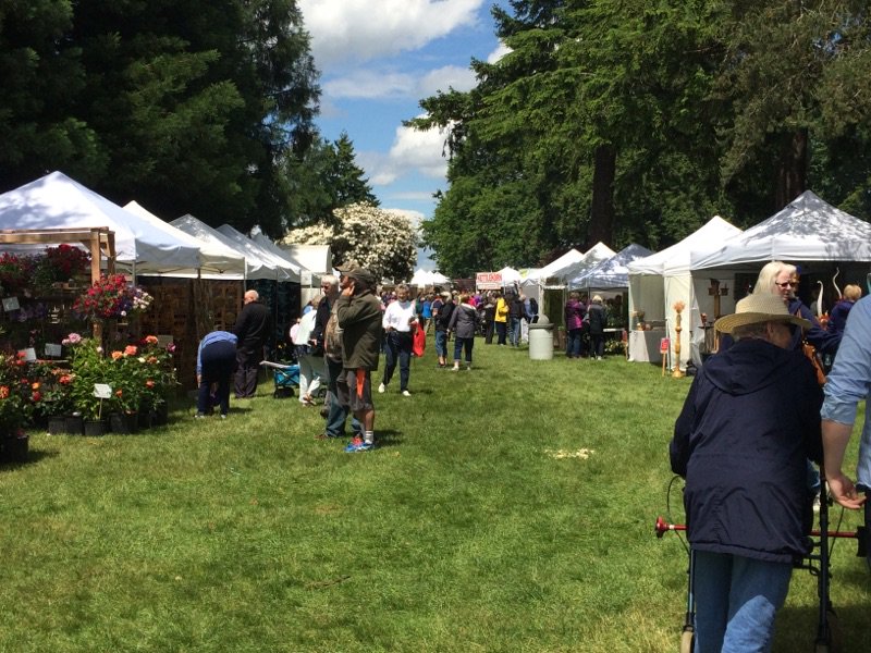 EverettCity's tweet photo. The 20th year of #Sorticulture is underway down at Legion Park! Check out Everett's garden arts fest now through Sunday! https://t.co/CEtmHUAbOI