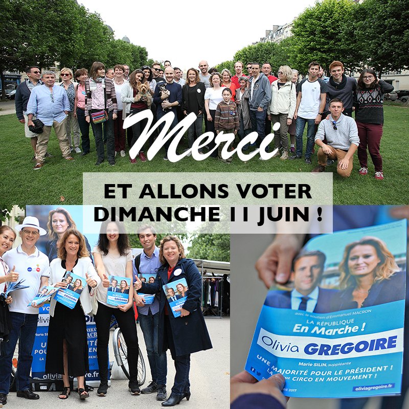 Dernier message avant le 1er tour! Merci à tous les militants d' @EMParis15e et RDV dimanche 11 pour libérer les énergies de la #circo7512.
