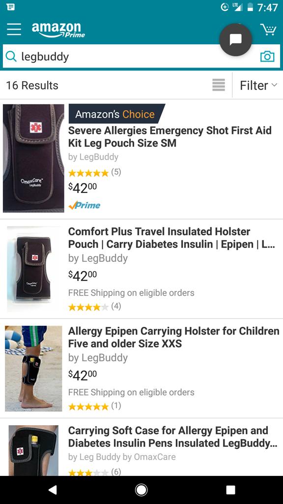 Omaxcare's tweet photo. Featured as #AmazonChoice Severe #Allergies  Emergency Shot First Aid Kit #Legbuddy Leg Pouch @TeenVogue @amazon  https://t.co/F8SdWviTnj https://t.co/hotvM0sSS5