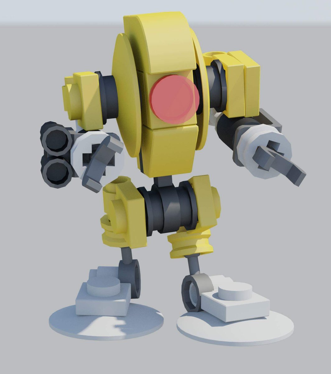 Zethrock09's tweet photo. 3D Model of a Lego Mini Mech I worked on
#3dart #3dsMax #3dmodel #3dartist https://t.co/68WVZFGiZd