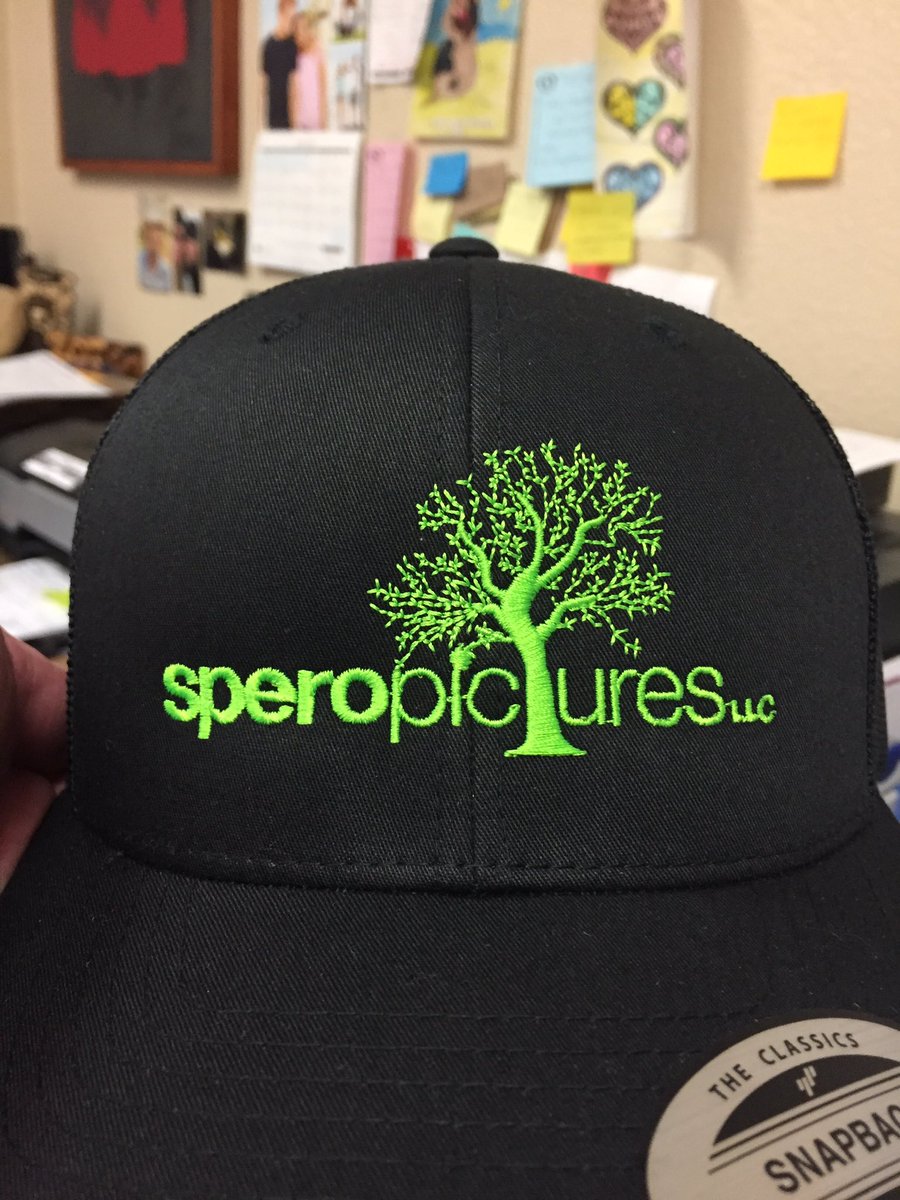 speropictures's tweet photo. Boundary Waters Screen Printing hooked us up with some new hats! #lookingswag #green #film #animation #hat #embroidery #reddingcalifornia https://t.co/XomX2pSljO