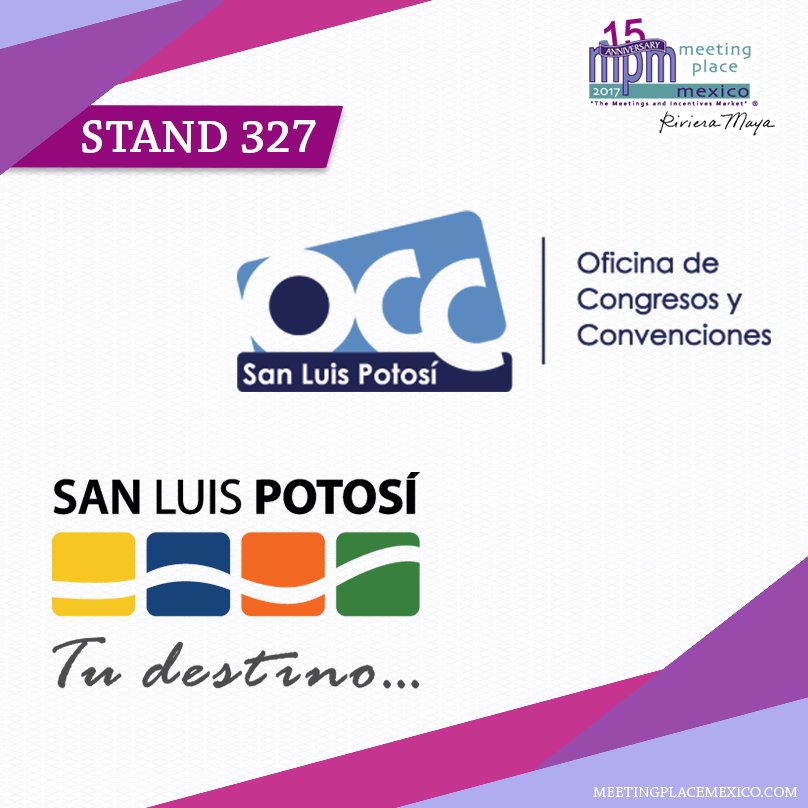 MeetingPlaceMex's tweet photo. En esta edición de #MPRM2017 no podía faltar la participación de
@secturslp visitalos en el stand #327. https://t.co/VeJgu0aOSV