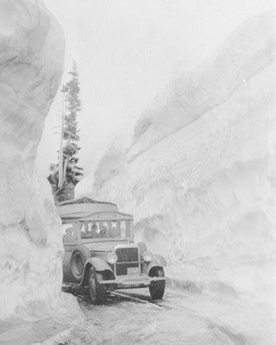 OldStoneBend's tweet photo. Snow Banks, McKenzie Pass Oregon, 1929. It kind of looks the same today with all the snow we had this past winter!… https://t.co/vmK1kEvo0u https://t.co/Dn8lzKvsHP