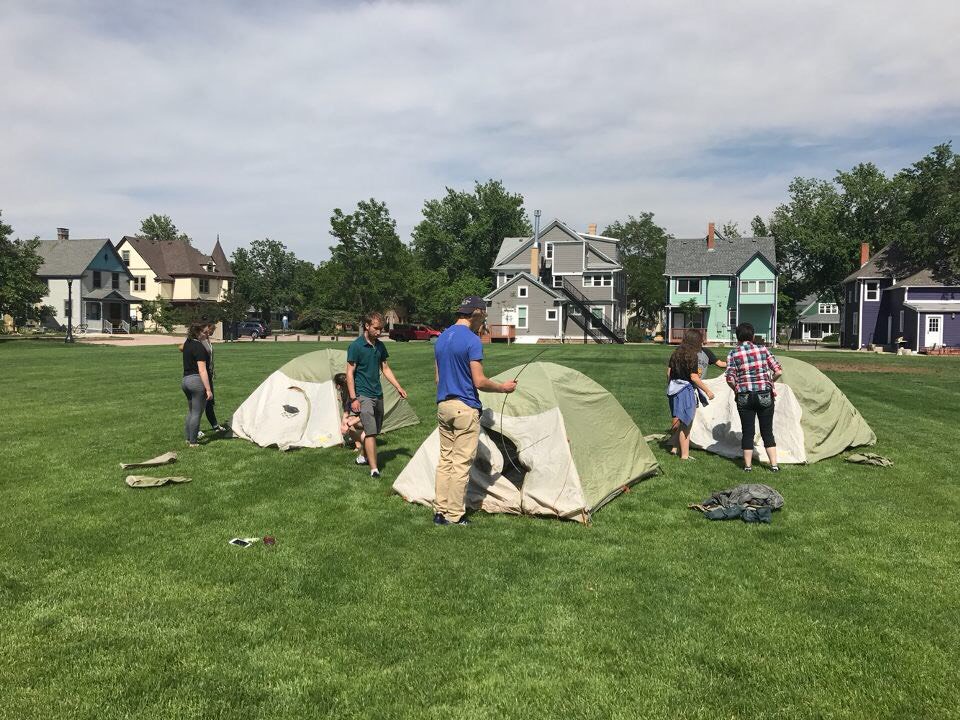 CC_OutdoorEd's tweet photo. great day to set up some tents with our #SummerSession students! #camping #outdooreducation #yampa https://t.co/wikI1fgNuD