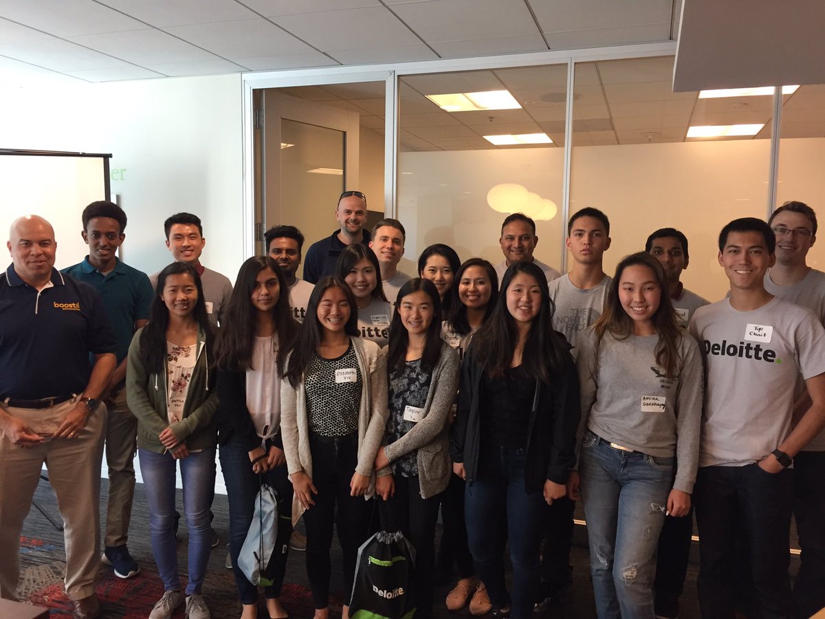 BoostBerkeley's tweet photo. Group pic from 2017 Impact Day at Deloitte. https://t.co/3U6kKuCQPW