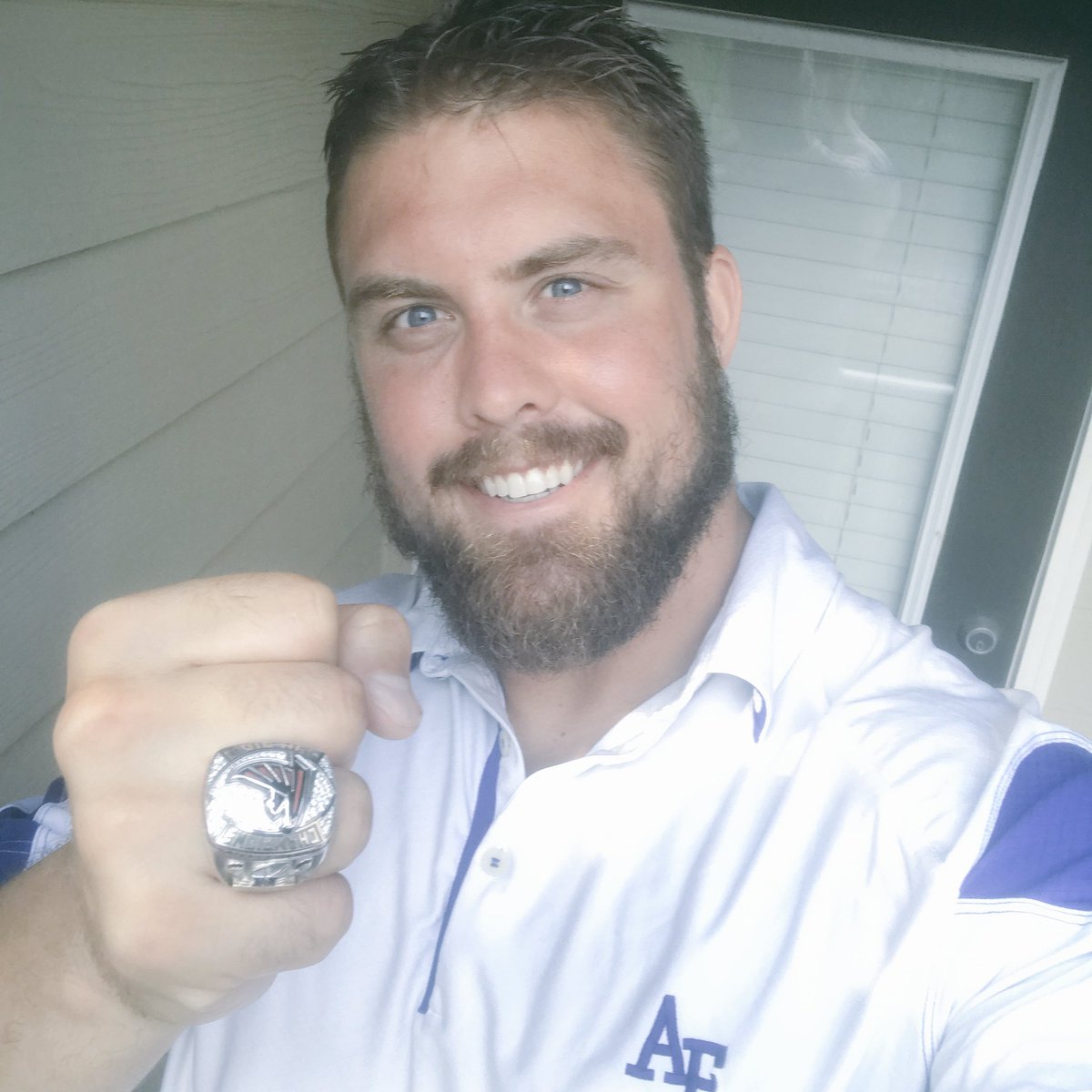 Ben Garland on X: 'Proud to rock my Air Force Falcon gear on Falcon Friday.  The Falcons NFC Championship Ring seemed to match #FalconFriday #RiseUp   / X