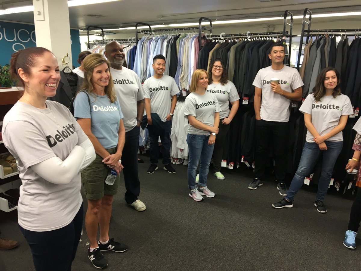 #ImpactThatMatters - proud to be with an awesome team from #Deloitte at WorkingWardrobes, Irvine who are making a huge difference. #GiveBack
