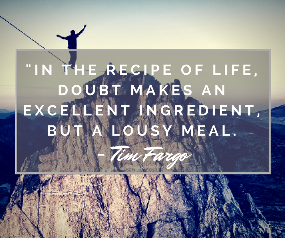 YourInvisume's tweet photo. #Doubt and #fear are healthy in small doses. Acknowledge them. Listen to them. Then make a decision. https://t.co/vkyIUR8cOf