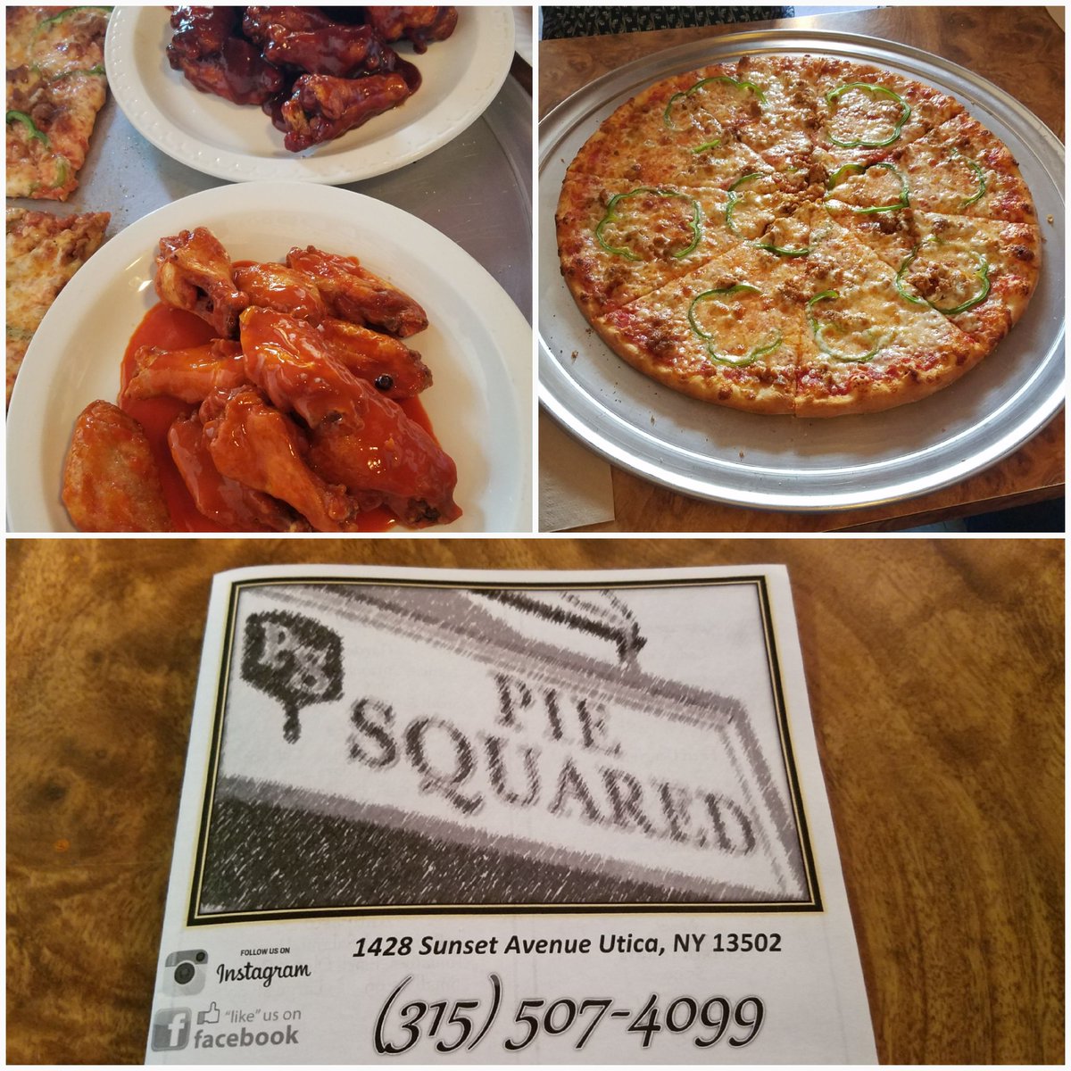 oisen25's tweet photo. First stop of the #uticarestaurantweek! #piesquared excellent pizza and wings https://t.co/sFWbS4eUIl