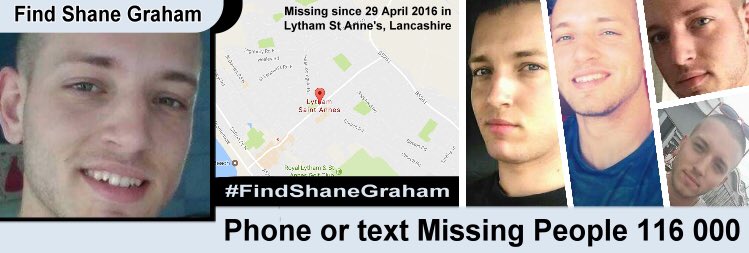 Our #SaturdayShare this week is for Shane Graham #missing from #LythamStAnnes facebook.com/groups/damiens… #FindShaneGraham #DamiensLaw