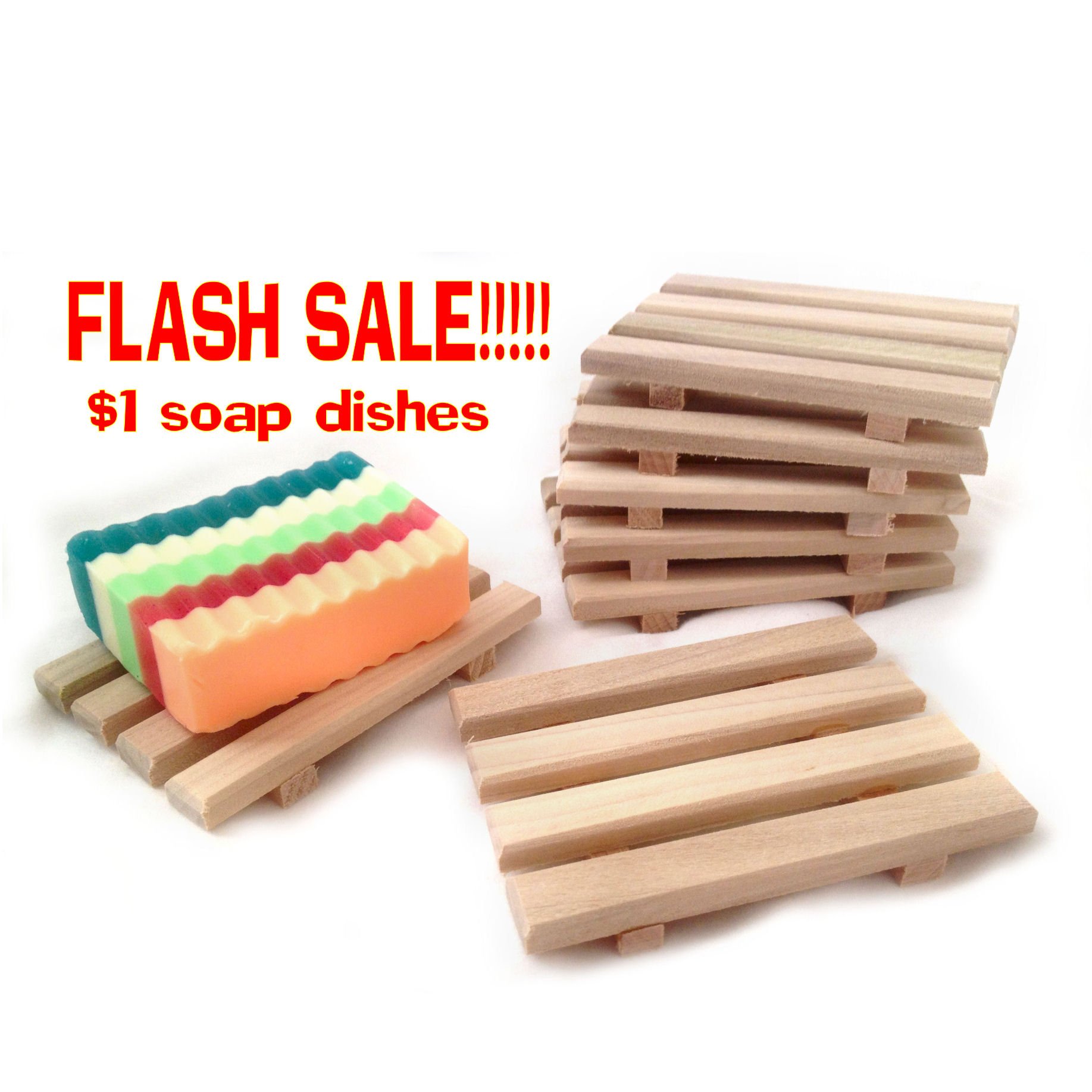20 for $20-20 handcrafted in the USA wood soap dishes $1 each FLASH SALE! 
