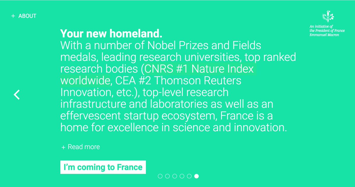 .<a href="/EmmanuelMacron/">Emmanuel Macron</a> referenced the Nature Index in #MakeThePlanetGreatAgain. Never dreamed of this use case when we built this fantastic db!