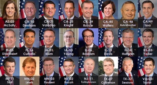 susan_hogue's tweet photo. @SenateDems @SenateGOPThese House Republicans voted to destroy health care &they're all vulnerable in 2018.Dont be on #SenateList #TW https://t.co/qKokyDmOkZ