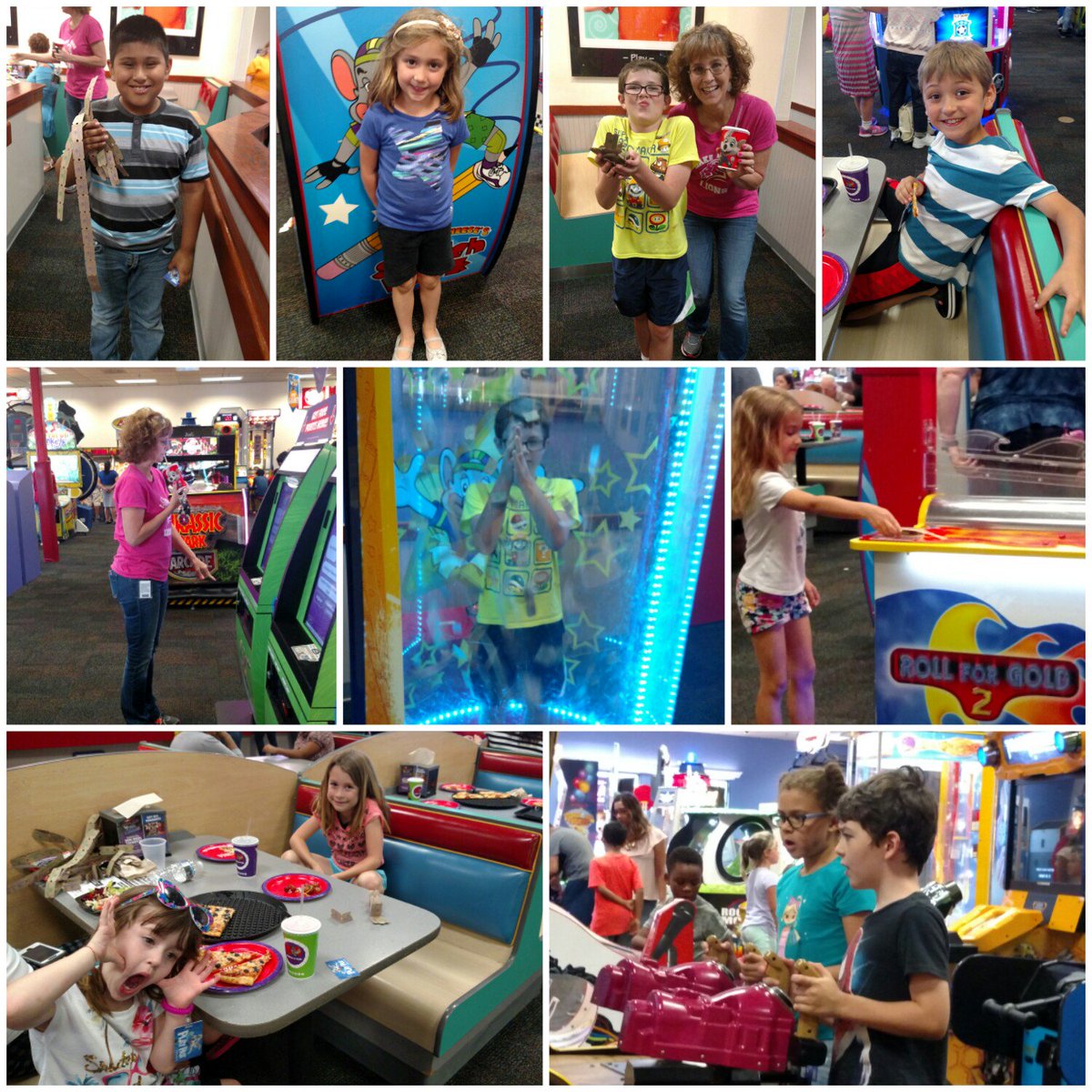 LOTS of fun tonight at Chuck-E-Cheese!!  Thank you, PTO, for all of our Spirit Nights!  #LRESPride