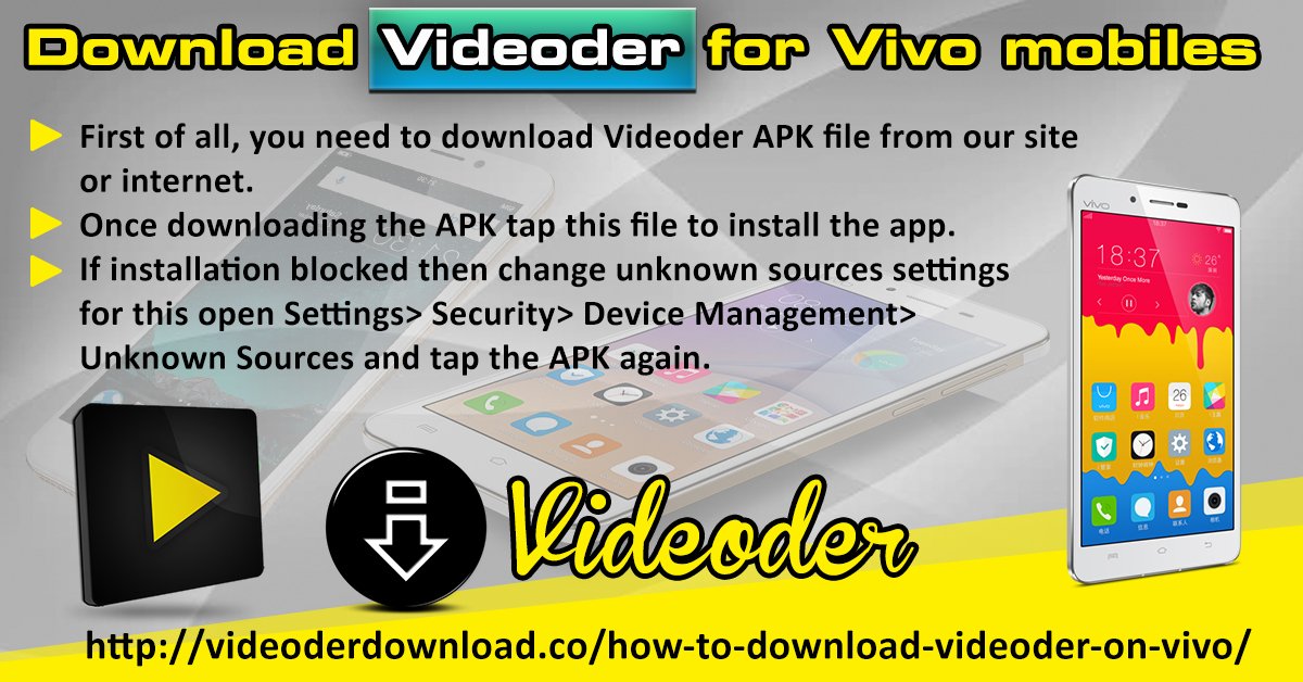 Videoder_'s tweet image. Download Videoder for Vivo mobiles
website link:videoderdownload.co/how-to-downloa…