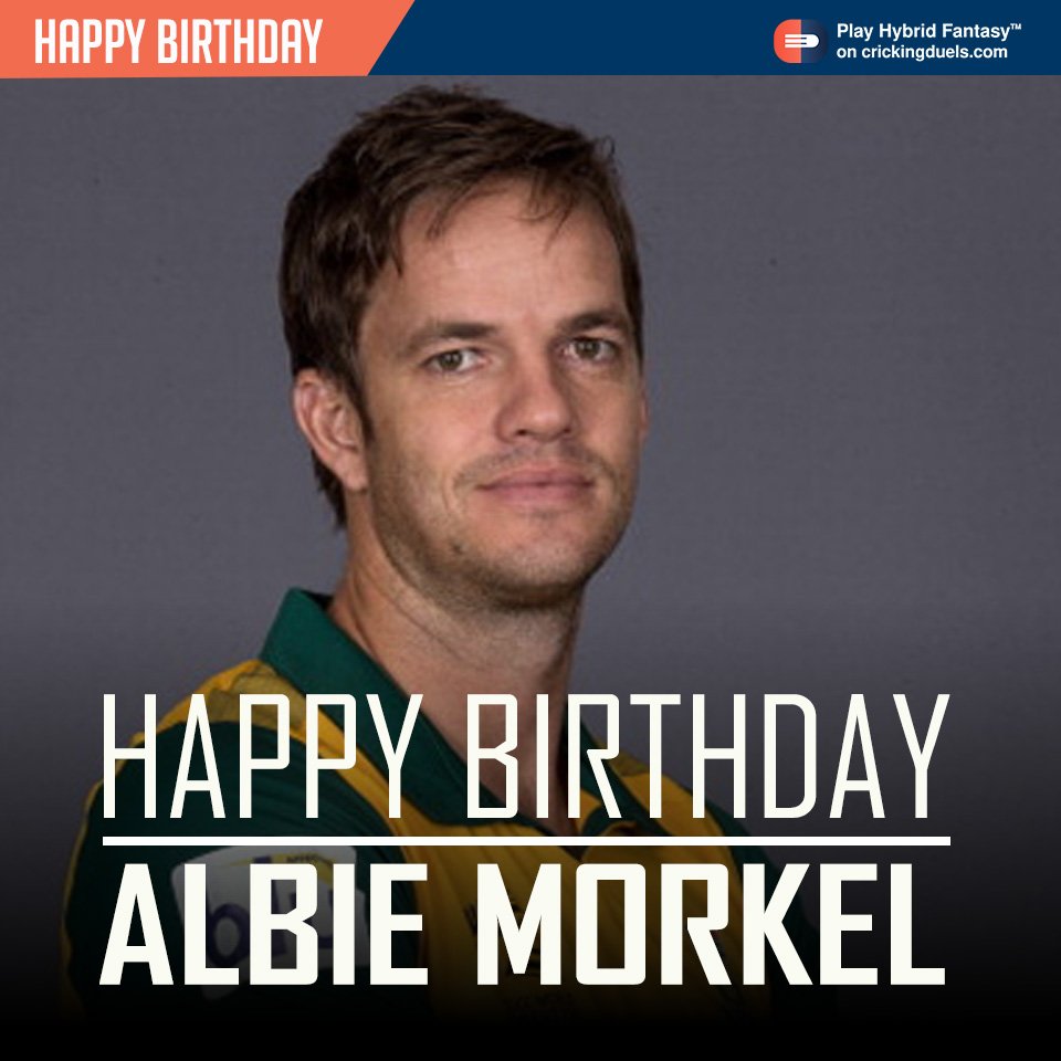 Happy Birthday Albie Morkel. The South African cricketer turns 36 today. 